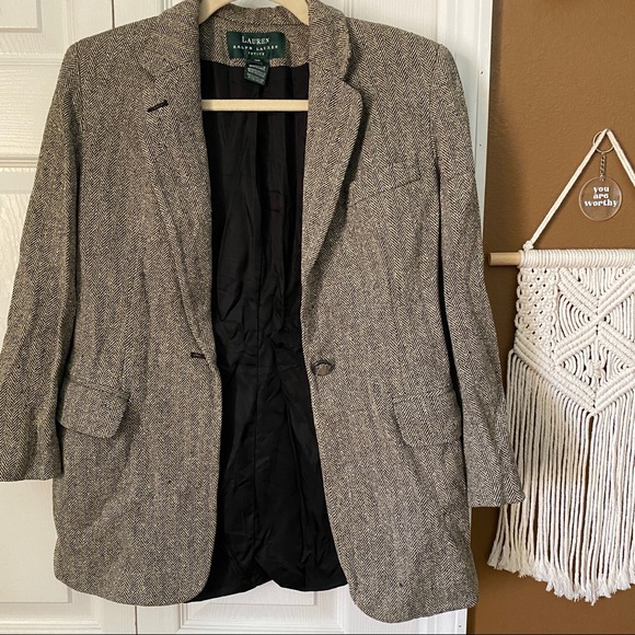 Ralph Lauren Jackets & Blazers - Vintage Ralph Lauren neutral blazer l size 4p